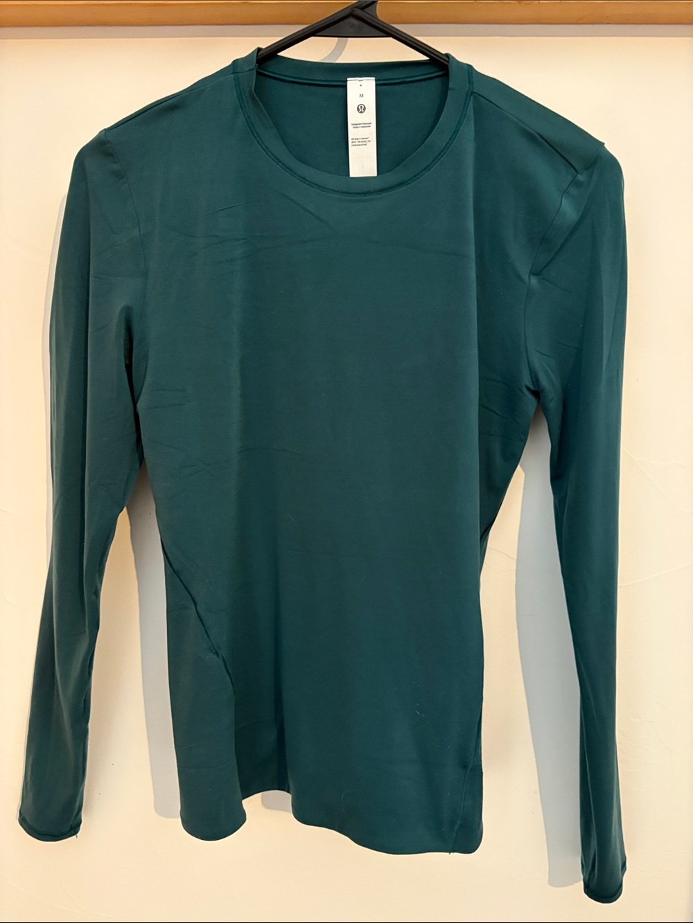 Lululemon Long Sleeve Crew Neck Top in Teal